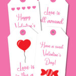 Printable Valentine's Day gift tags