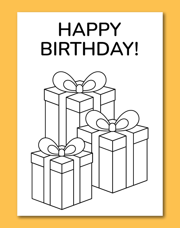 printable birthday coloring cards