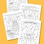 printable birthday coloring pages