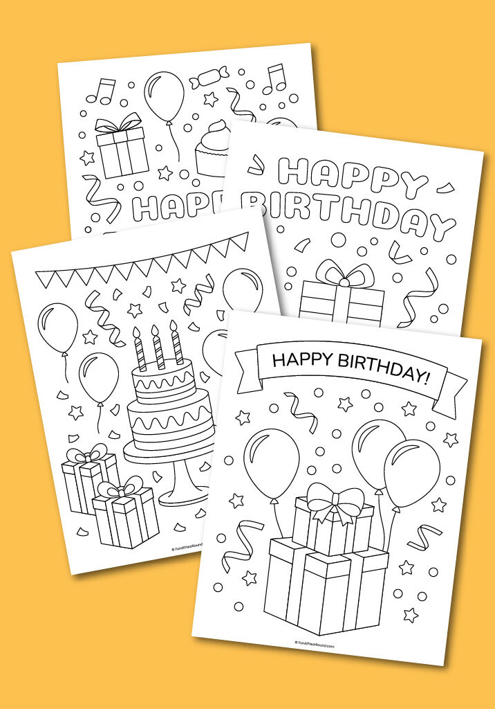 printable birthday coloring pages