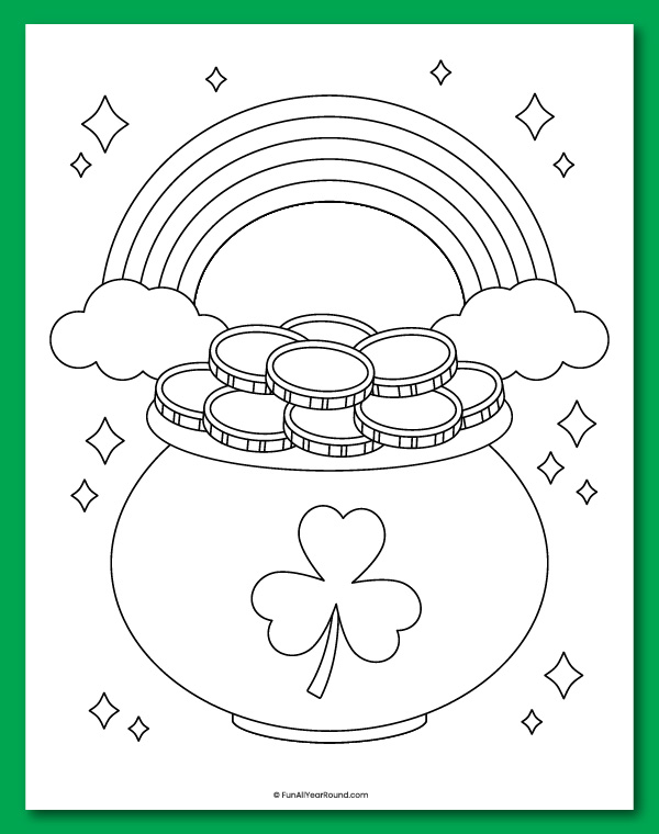 printable St. Patrick's Day coloring pages
