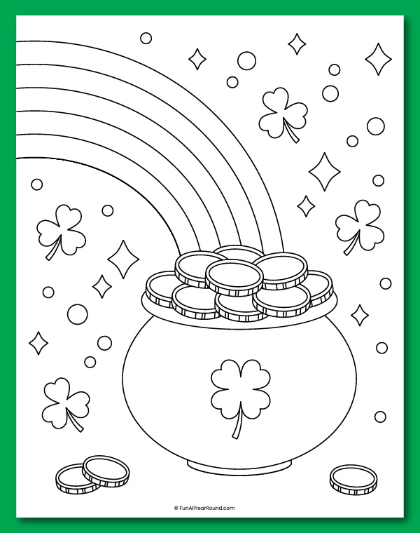 printable St. Patrick's Day coloring pages