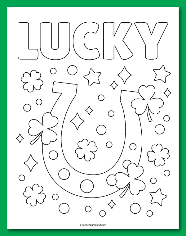 printable St. Patrick's Day coloring pages