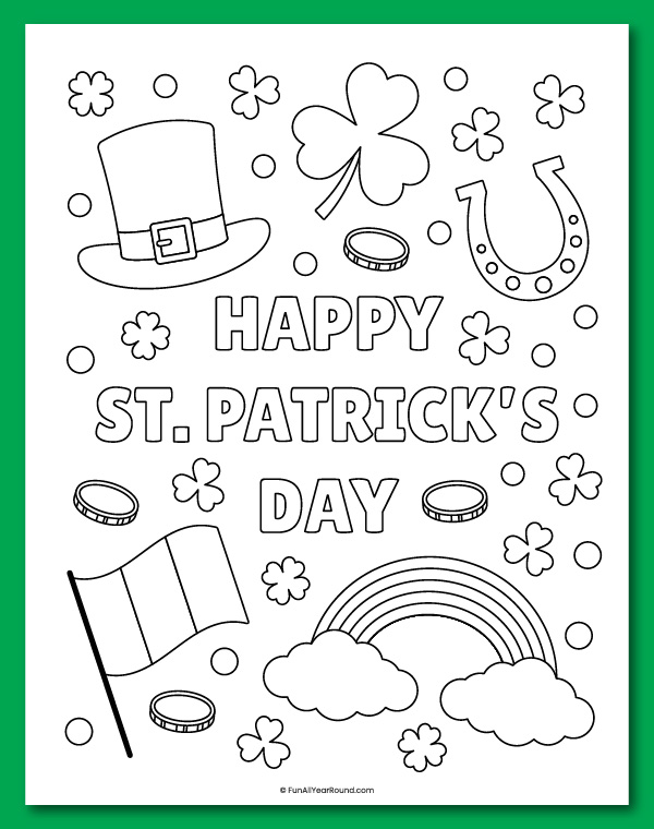 printable St. Patrick's Day coloring pages
