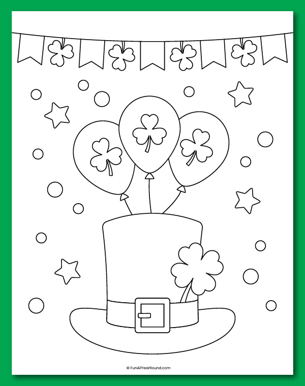 printable St. Patrick's Day coloring pages